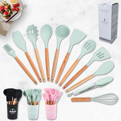 China Sustainable Hot Sale Household Kitchen Utensil Set Silicone Kitchen Tools Kitchen Accessories Set Utensils for sale