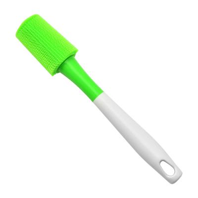 China Viable Hot Selling Portable Silicone Bottle Cup Cleaning Brush With Long PP Handle for sale