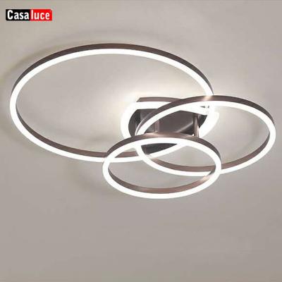 China 2020 Modern European Popular Led Ceiling Lamp Ring Design Cafe And White Color Modern Style Lighting for sale