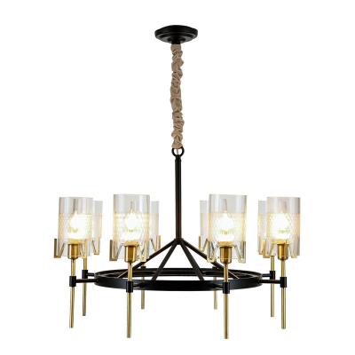 China Modern Art Unique New Product Design Black Special Bronze Color Structure Modern Light Chandelier for sale