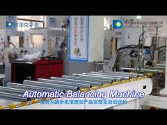 treadmill roller balancing machine with conveying line, welding balance correction