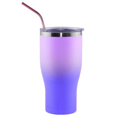 China Shanghai New Product Ideas 2020 Sustainable Double Wall 30oz Stainless Steel Tumbler With Straw for sale