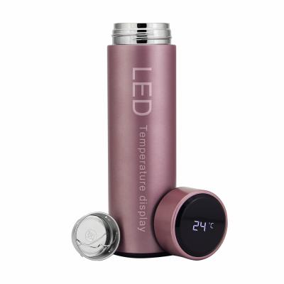 China 2020 Sustainable New Product Led Lid Stainless Steel Smart Water Bottle for sale