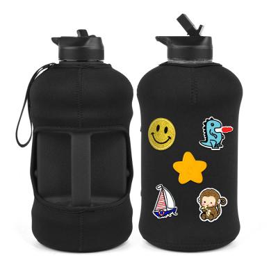 China 2.2l viable plastic bottle bpa free plastic water bottles plastic custom logo bag for sale