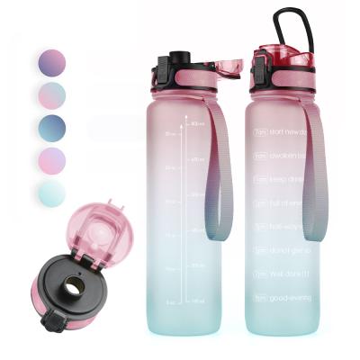 China 2020 New Product Sustainable Tritan Water Bottle 32oz Sports Plastic Bottle BPA Free Customized Logo for sale