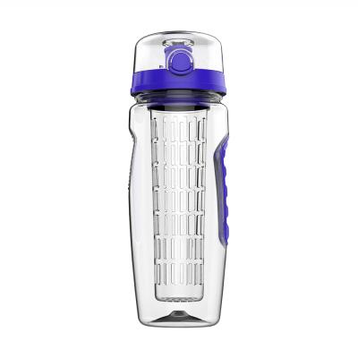 China Wholesale Plastic Viable Infusion Food Grade Fruit Infuser Sports Drink Tritan Free Tritan Water Bottle for sale