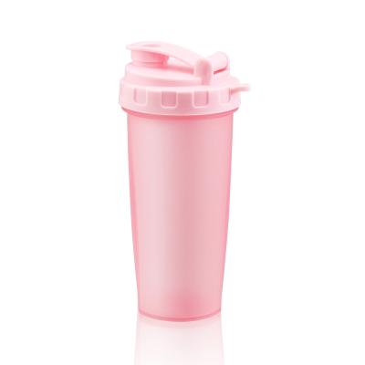 China Viable Custom Logo Plastic Water Drinks Gym Protein Shaker Bottle Portable Shaker Mixing Bottle With Ball for sale