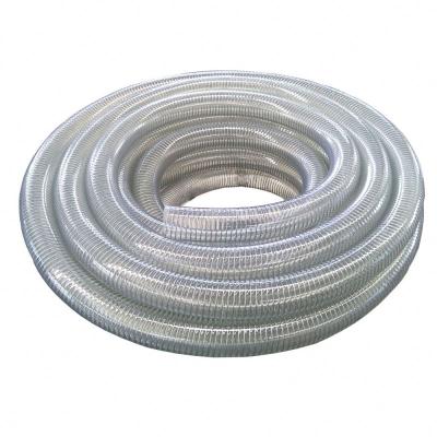 China Washing Car Factory Price Sales High Temperature Resistant Flexible Garden PVC Hose Reinforced Steel Wire for sale