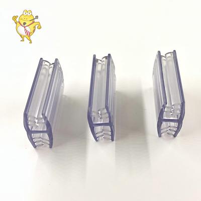 China Display Clip Label Shelving Plastic Supermarket Shelves Transparent Clip Label Holder for sale