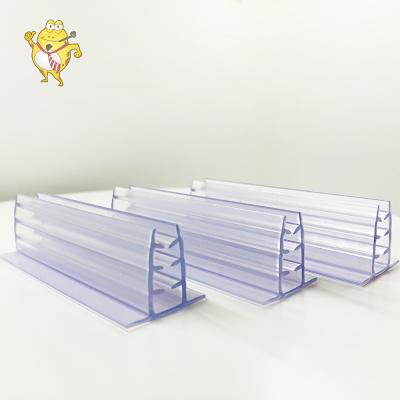 China Clear Plastic Display Rack Label Holder Price Shelf High Holder For Supermarket Mainland Plastic Label Holder for sale