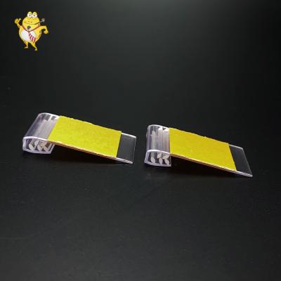 China Retail Display Self Adhesive PVC Handle Sign Holder Super Label Holder Label Clip for sale