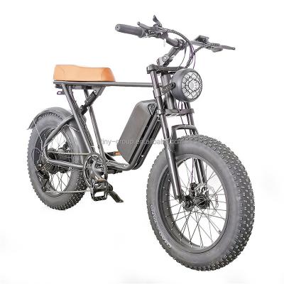 China Aluminum Alloy STOCK IN USA Electric Bike For Adults 20 INCH Electric Mountain Bike 750W Ebike 48V Removable Battery Speed ​​Up 35km/h for sale