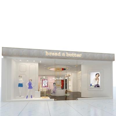 China Changhong boutique clothing showroom store design clothing store neat furniture with clothing store display rack for sale