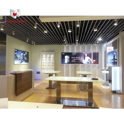 China Orderly retail store interior decoration design store display mobile phone electronic products show furniture retail store for sale