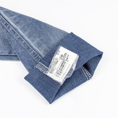 China Wholesale Knitted Stretch Denim Fabric 75%Cotton 23%Polyester 2%Spandex 9.4oz Twill Denim Textile Cross Stitch Jeans Denim Fabrics for sale