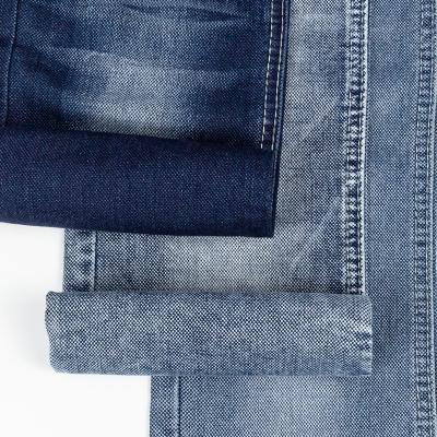 China 68% Cotton 30% Polyester 2% Spandex Breathable Stretch Jeans Fabric Non TC Denim Fabric 8oz Lattice Flannel Fabric for sale