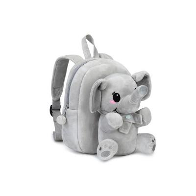 China Wholesale Cute Soft Polyester Fashion Cartoon School Bag Plush Elephant Kids Backpack for sale