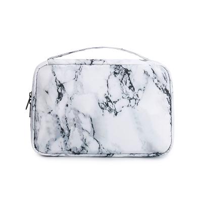 China Wholesale high quality fashion high quality men's marble design toiletry bag toiletry bag makeup cosmetic bag for sale