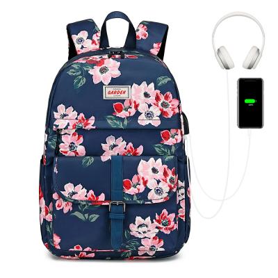 China Hot Sale Anti-theft Canvas Lightweight Outdoor Backpack USB Charging Large Capacity Travel Backpacks for sale