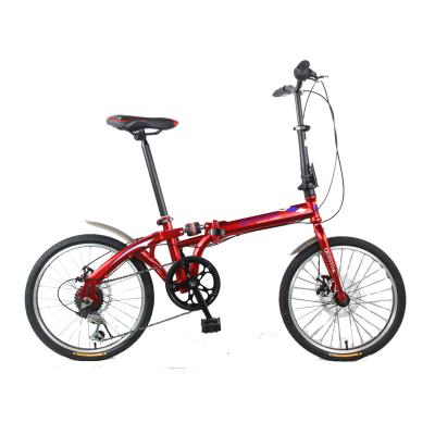 China China Factory 26 Steel Rims Folding Mtb/Durable Rear Bike/Suspension Folding Logo Customized Frame Folding Aluminum Bicycle for sale