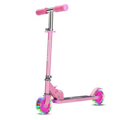 China Adjustable Handlebar Height Widen Pedal Kids Scooter 120mm Cheap Foldable Aluminum Scooter Kids, High Quality Kids Kick Scooter for sale