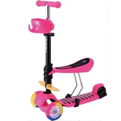 China Child 3 In 1 Mini Kick Scooter With Three Flash Wheels, 3 Wheel Stand Up Smart Kick Scooter, Self Balance Best Kick Scooter for sale