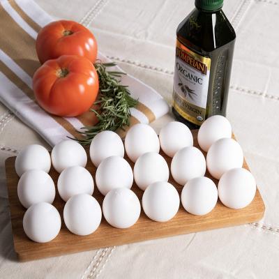 China China Chicken Cage Egg Tray - Rustic Wooden Egg Rack for 18 Eggs Usable in Kitchen Fridge for sale