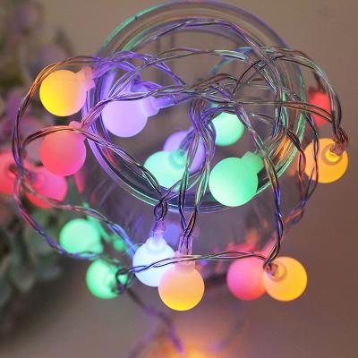 China Christmas Air Bubble RGB Led String Light A Globe Led Twinkle Light H4.5CM Bottom 3CM for sale