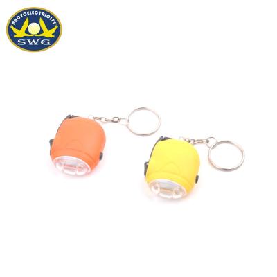 China Camping Beetle Shaped Ni-MH 3.6V 20 Mah Mini 2 Led Hand Crank Generator Key Chain Light for sale