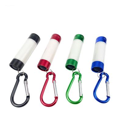 China Emergency Aluminum Multifunction 2 In 1 Telescopic Extending Flashlight Mini Carabiner Head Chain Light for sale