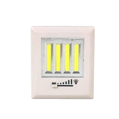 China Room Square Shape COB 4W Dimmable Switch Dim Light Switch 4COB Lamp for sale