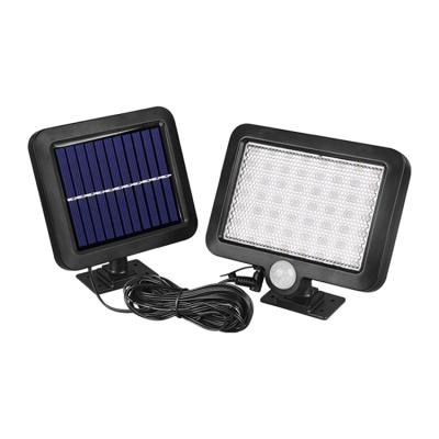 China Lighting 56 LED Wall Light Security Light Outdoor Waterproof Solar Solar Wall Lamp with PIR Motion Sensor for sale