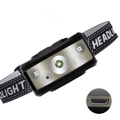 China Outdoor Outdoor Activities Hunting and Camping Waterproof Rechargeable LED Torch Headlight Mimming Hands Free Head Lamp for sale