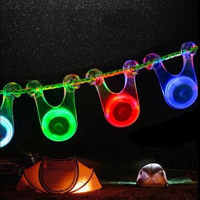 China Camping/Rising Tent String Guard Waterproof Led Tent Rope Warning Light Bicycle Rear Light For Outdoor Camping for sale