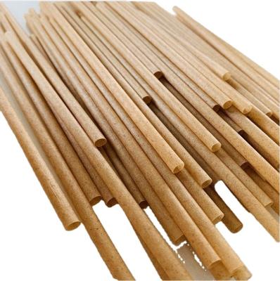 China PLA Disposable Natural Biodegradable Sugarcane Drinking Straws Bagasse Sugarcane Drinking Straws for sale