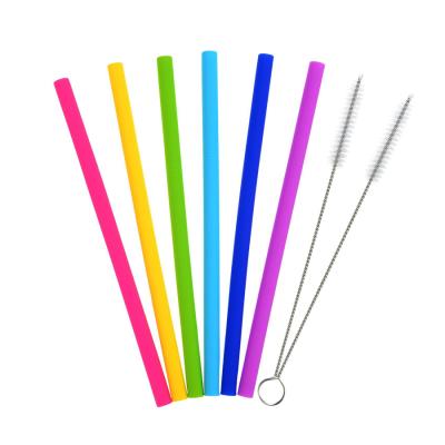 China Disposable Wholesale Colorful Custom Logo Recycled Straw Cheap Hot Selling Eco Friendly Metal Silicone Drinking Straw for sale