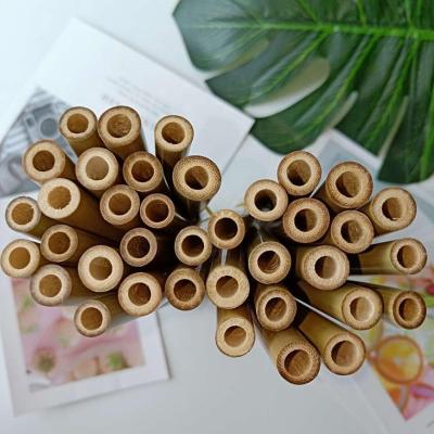 China Minimalist Natural Bamboo Biodegradable Reusable Drinking Straws for sale