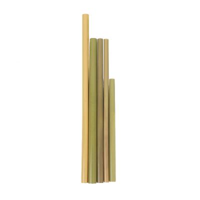 China Stocked Reusable Disposable Bamboo Straw Natural Eco Friendly Bamboo Straw Straws for sale