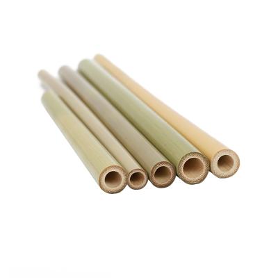 China Stocked Bamboo Products Eco Friendly Natural Grass Wholesale Customized Logo Bamboo Straws for sale