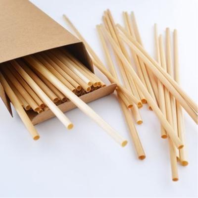 China 100% Biodegradable Nature Wheat Grass Disposable Drinking Wheat Straw for sale