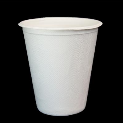 China Heatable Biodegradable 8oz Sugarcane Bagasse Disposable Cup for sale