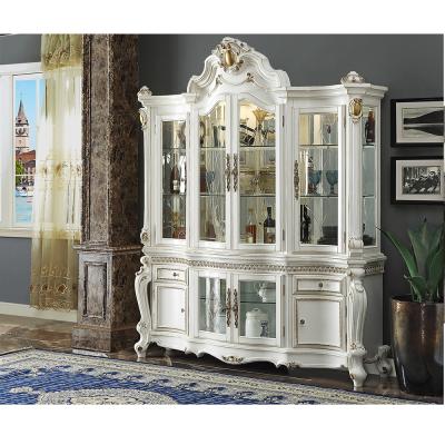 China Glass Wine Cabinet Dining Room Furniture(Others) Adjustable Luxury Glass Square Shape 12 Chairs Dining Table Wine Cabinet for sale