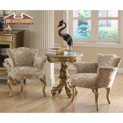 China LONGHAO Designs Adjustable Luxury Afternoon Tea Furniture Small Round Table (Other) With Champagne Color for sale