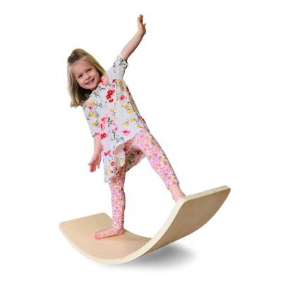 China Wholesale New Arrival Fitness Montessori Integration Body Sensory Therapy Shaping Wooden Balance Board For Kids for sale