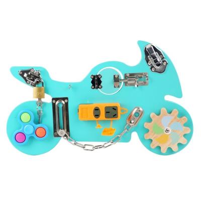 China Sensory Maze Wooden Educational Toy For Children Autistic Board Push And Pull Airplane Board Special Education Autism Busy Props Diy Accessories for sale