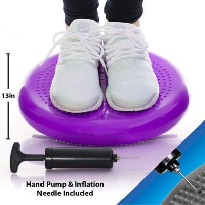 China PVC 34cm Office Seat Relax Massage Stir Balance Disc Air Stability Inflatable Shimmy Cushion Bustle Seat For Adhd People for sale