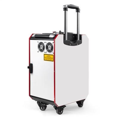 China Portable Mode Fiber Laser 100W Rust Removal Laser Cleaning Machine For Oxide/Oil/Paint/Derusting for sale