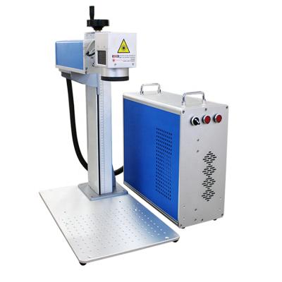 China Laser Marking Fiber Laser Marking Machine 30w Wuhan Fiber Laser Marker Desktop Laser Engraver for sale