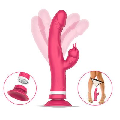 China ABS+food grade silicone Hot selling female clitoral stimulator food grade silicone female masturbation toy G-point massage charging vibrator for sale