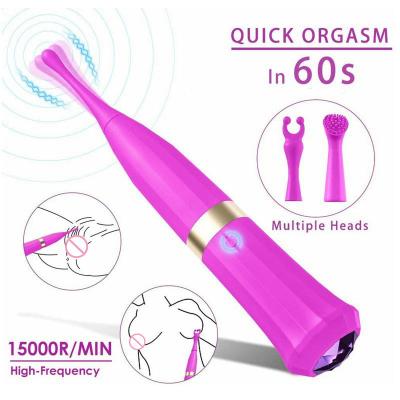 China 10 frequency vibration of head Super Power Massager for Clitoral Stimulation AV Wand Stick Vibrator for sale